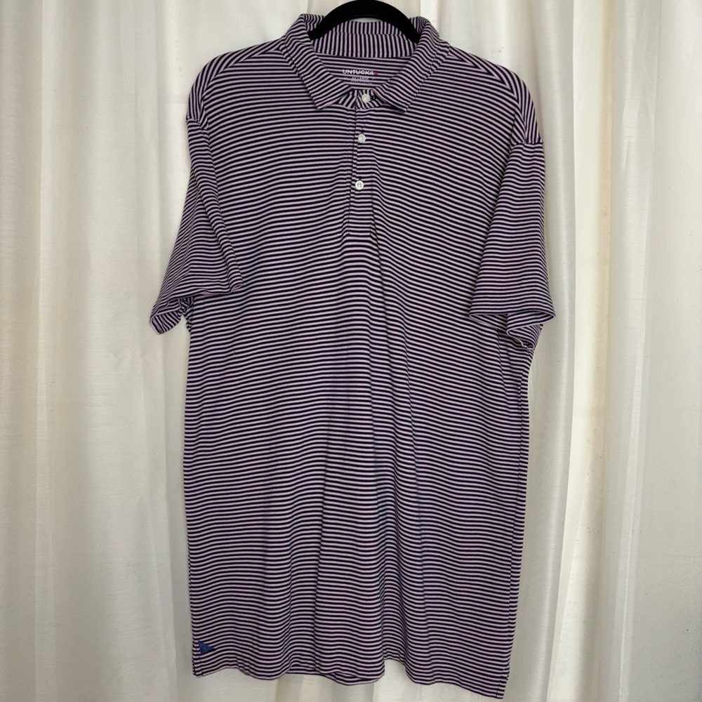 UNTUCKit Striped Golf Polo Shirt